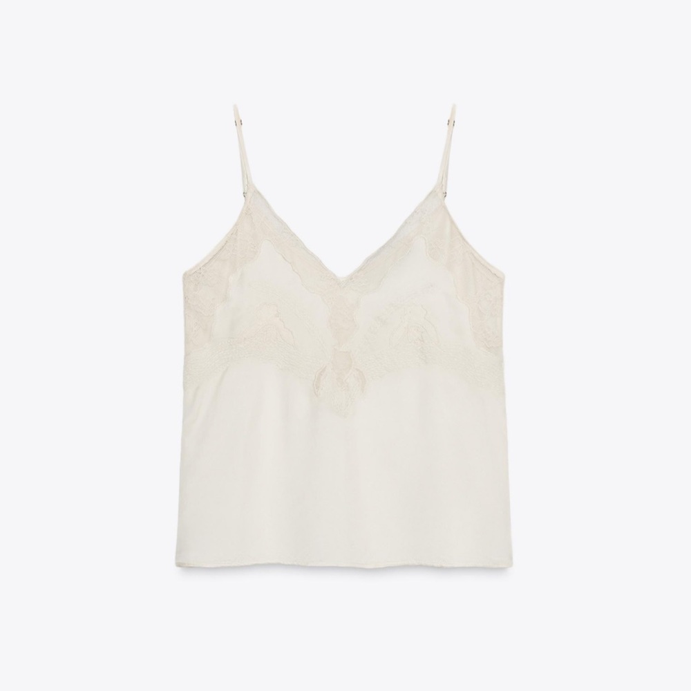 NWOT ZW COLLECTION LACE CAMISOLE TOP (XS)